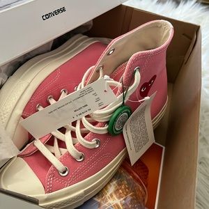 COMME DES GARÇONS PINK CONVERSE NWT
